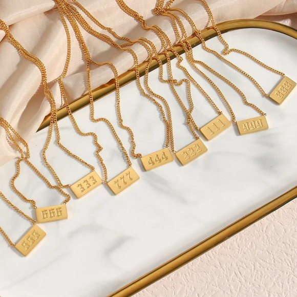 999 Angel Number 18K Gold Plated Stainless Steel Astrology Pendant Neckl…‎ - Picture 6 of 6